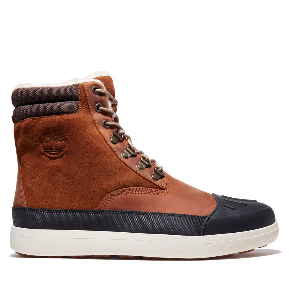 Botas de Nieve Timberland Hombre Ashwood Park Waterproof Marrones/Negras - Chile XIB-530182